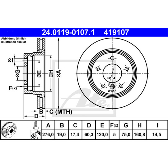 24.0119-0107.1 - Brake Disc 