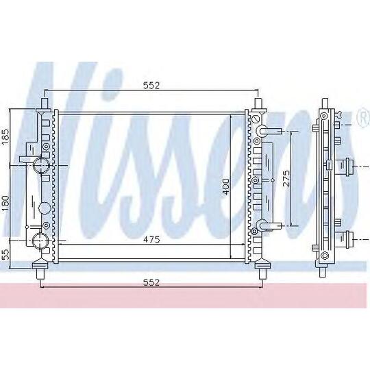 617844 - Radiaator, mootorijahutus 