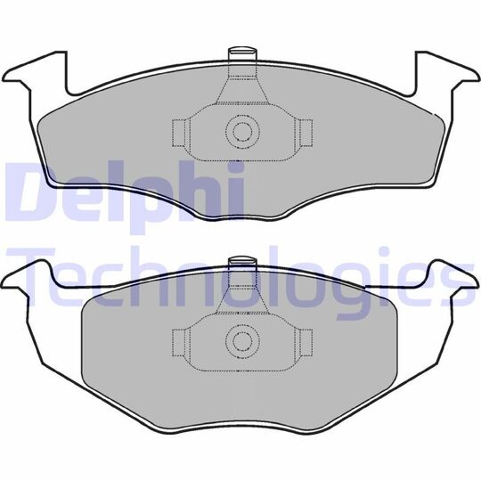 LP1601 - Brake Pad Set, disc brake 