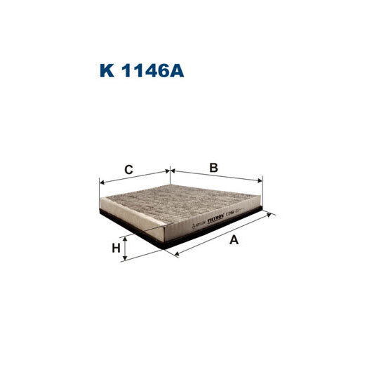 K 1146A - Filter, kupéventilation 