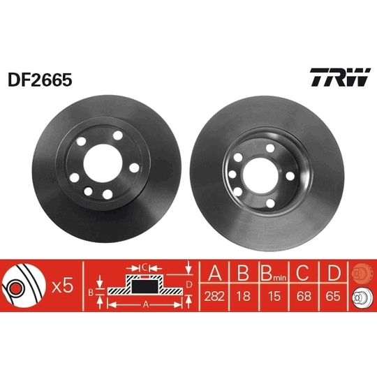 DF2665 - Brake Disc 