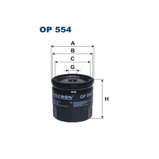 OP 554 - Oil filter 