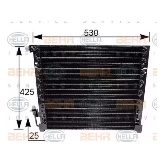 8FC 351 035-361 - Condenser, air conditioning 