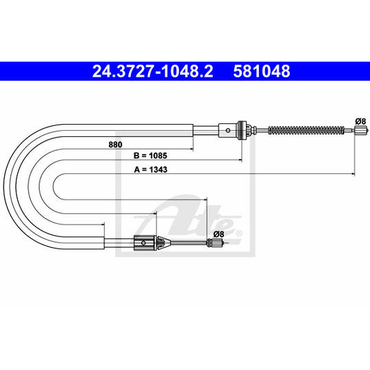 24.3727-1048.2 - Cable, parking brake 