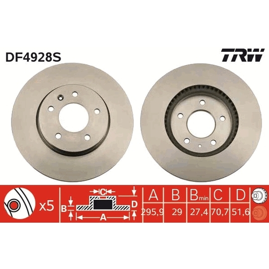 DF4928S - Brake Disc 