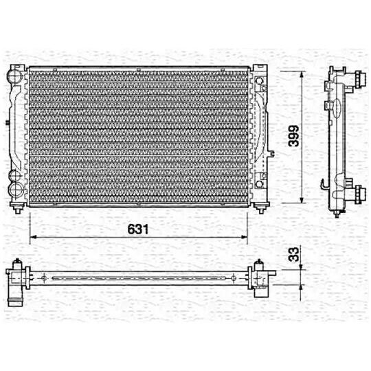 350213739000 - Radiator, engine cooling 