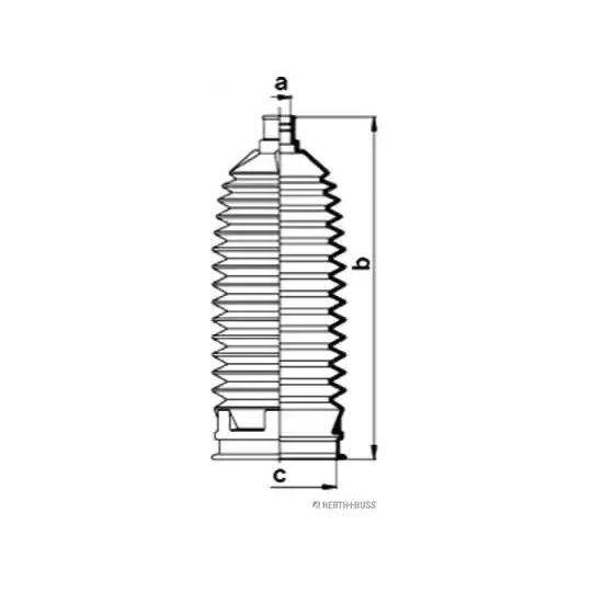 J4103005 - Bellow Set, steering 