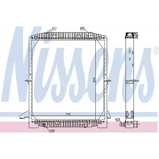 62343 - Radiator, engine cooling 