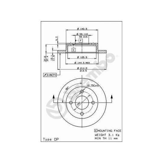 08.5131.10 - Brake Disc 