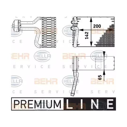 8FV 351 211-751 - Evaporator, air conditioning 