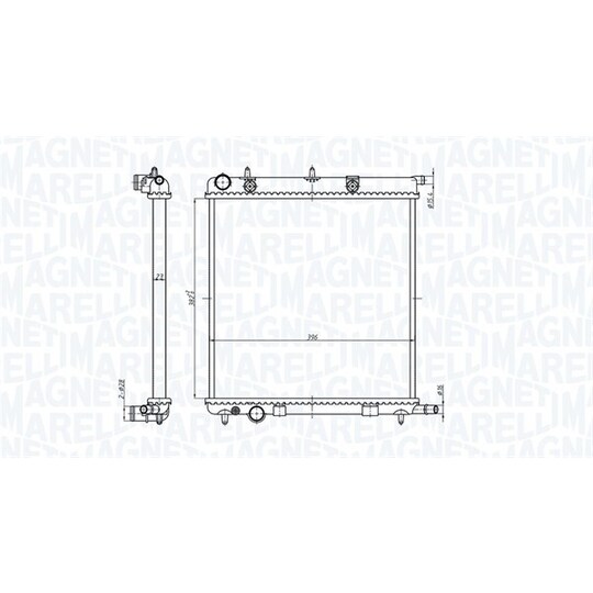 350213819000 - Radiator, engine cooling 