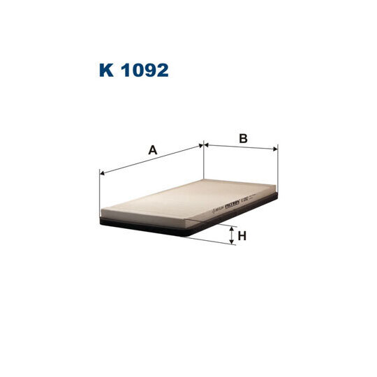 K 1092 - Filter, interior air 