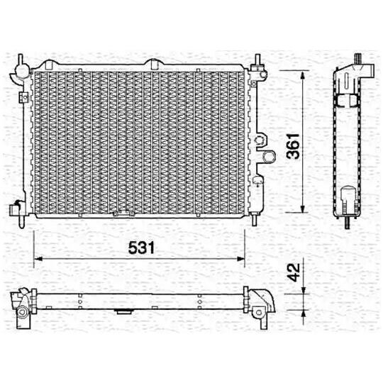 350213753000 - Radiaator, mootorijahutus 