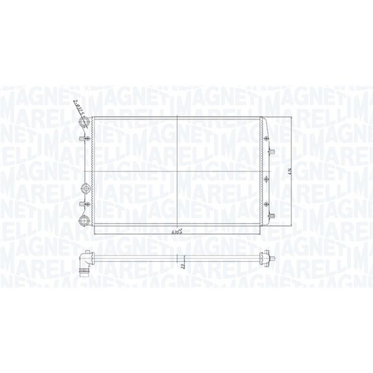 350213841000 - Radiator, engine cooling 