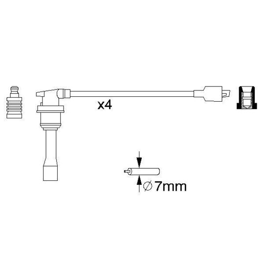 0 986 356 782 - Ignition Cable Kit 