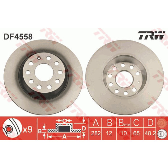 DF4558 - Brake Disc 