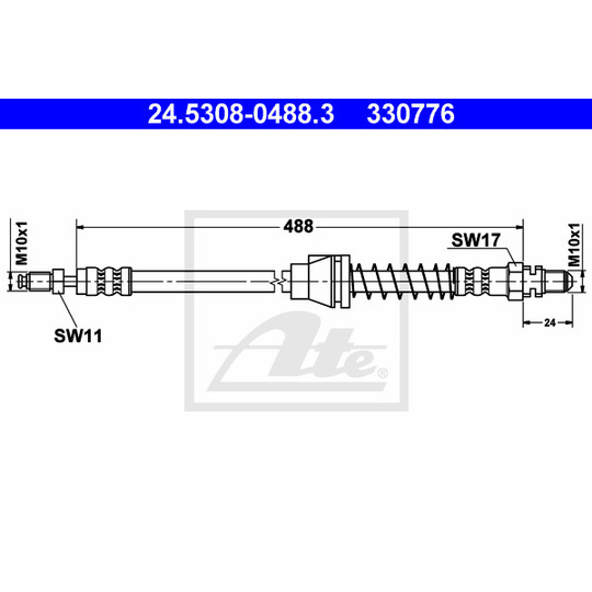 24.5308-0488.3 - Brake Hose 