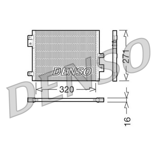 DCN28002 - Condenser, air conditioning 