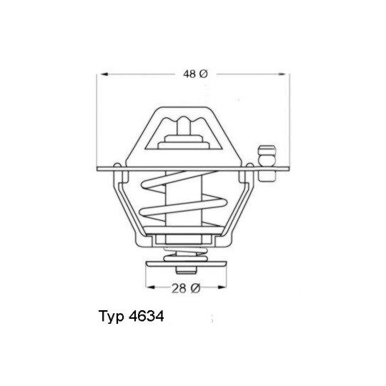 4634.76 - Thermostat, coolant 