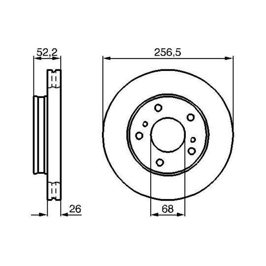 0 986 478 485 - Brake Disc 