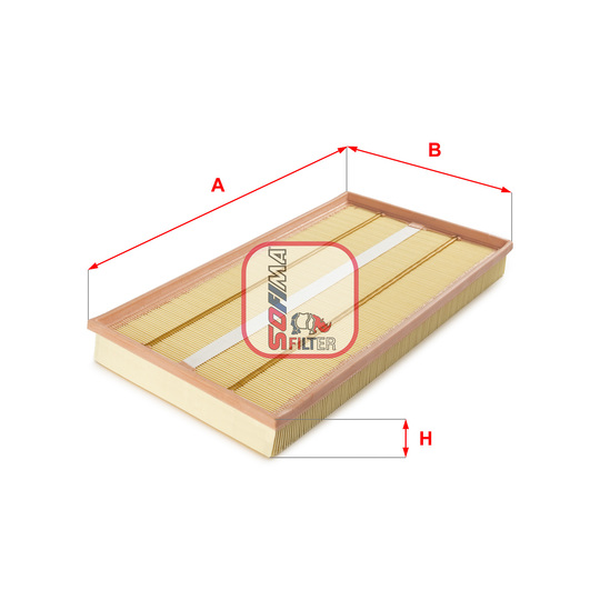 S 3257 A - Air filter 