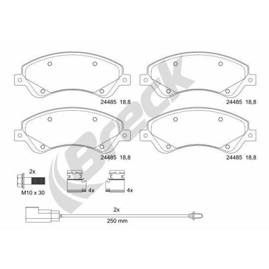 24485 00 703 10 - Brake Pad Set, disc brake 