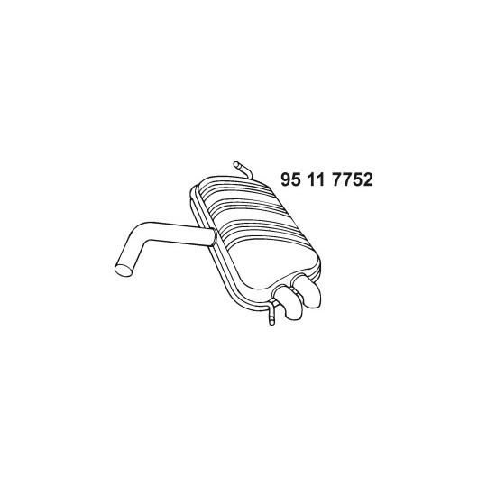 95 11 7752 - End Silencer 