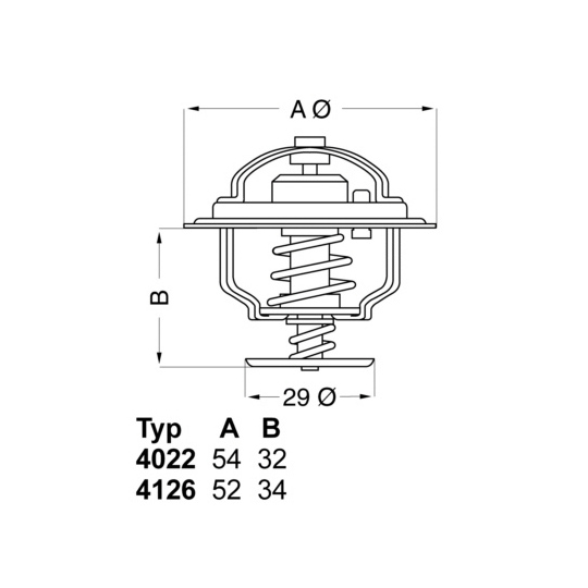 4022.74 - Thermostat, coolant 