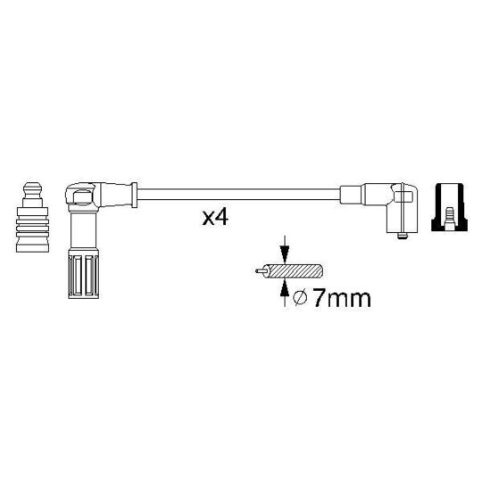 0 356 912 845 - Ignition Cable Kit 