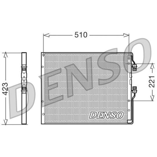 DCN12100 - Condenser, air conditioning 