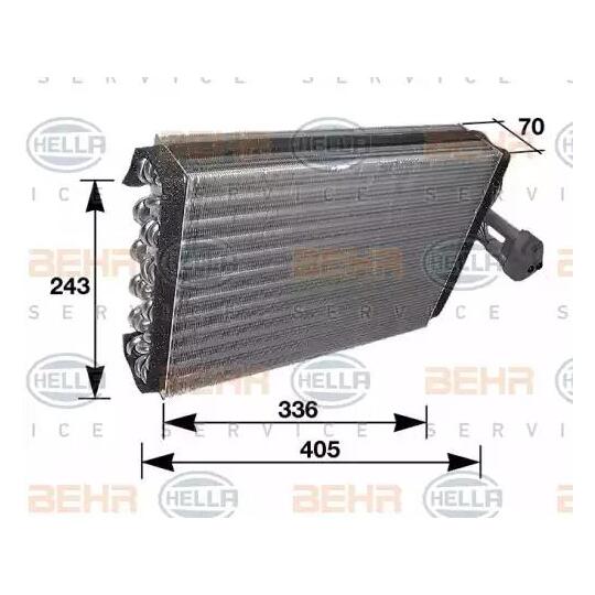 8FV 351 210-281 - Evaporator, air conditioning 