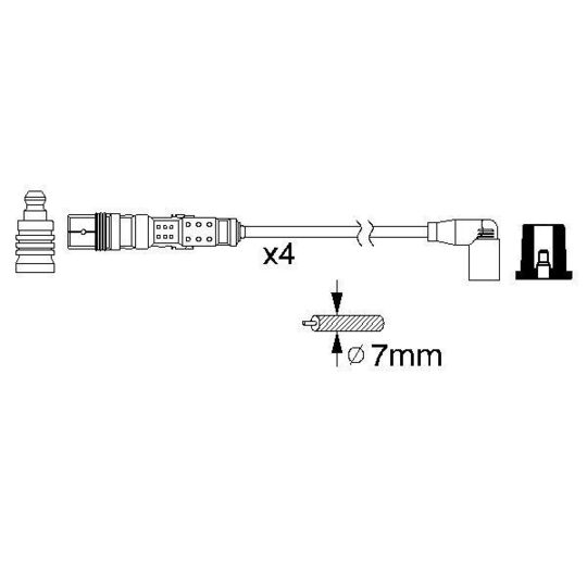 0 986 356 344 - Ignition Cable Kit 