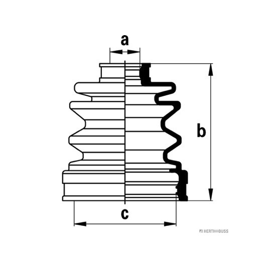 J2888006 - Bellow Set, drive shaft 