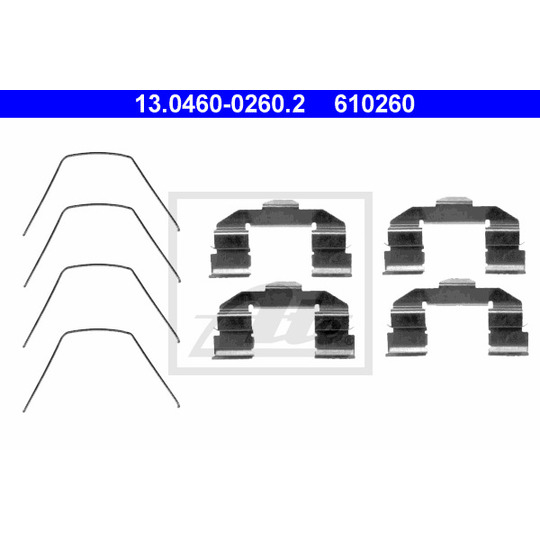 13.0460-0260.2 - Accessory Kit, disc brake pad 