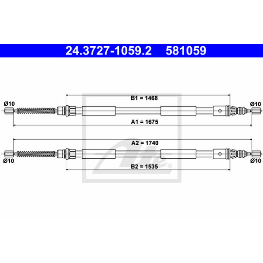 24.3727-1059.2 - Cable, parking brake 