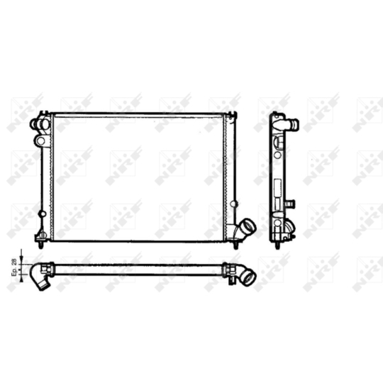 58077 - Radiator, engine cooling 