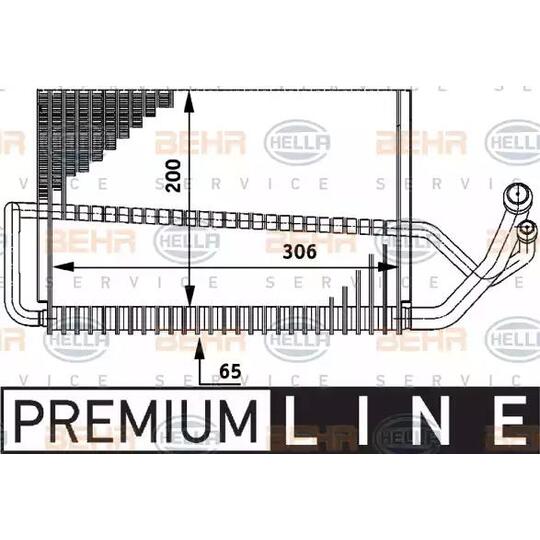 8FV 351 211-291 - Evaporator, air conditioning 