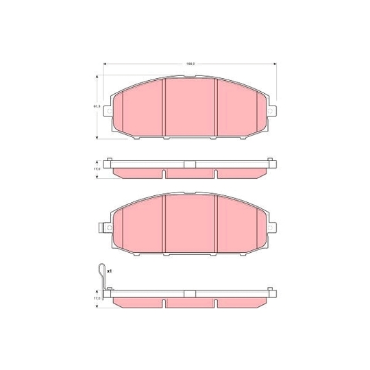 GDB3361 - Brake Pad Set, disc brake 