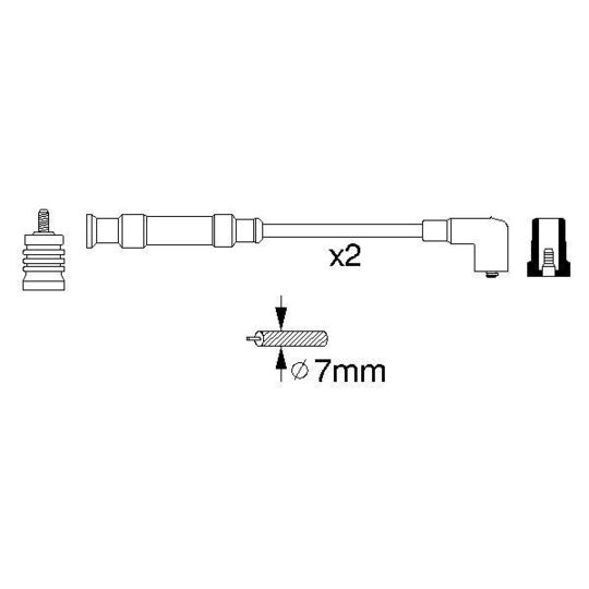 0 356 912 806 - Ignition Cable Kit 