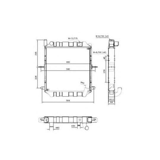 52239 - Radiaator, mootorijahutus 