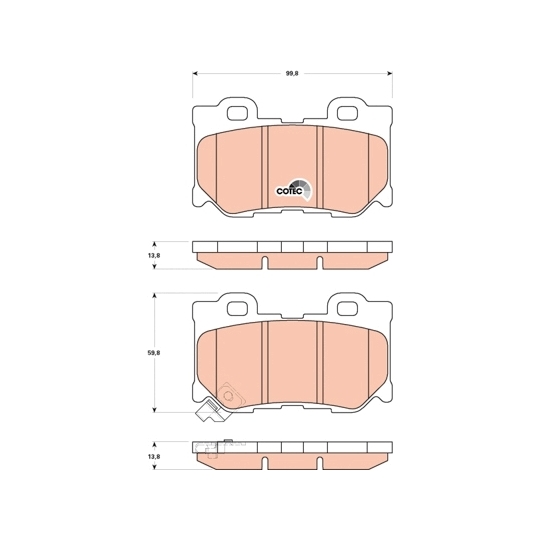 GDB3515 - Brake Pad Set, disc brake 