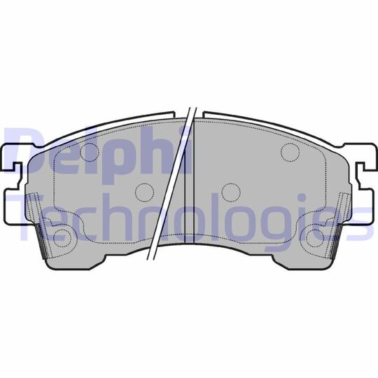 LP1076 - Brake Pad Set, disc brake 