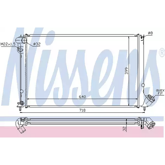 63733A - Radiator, engine cooling 