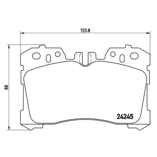 P 83 075 - Brake Pad Set, disc brake 