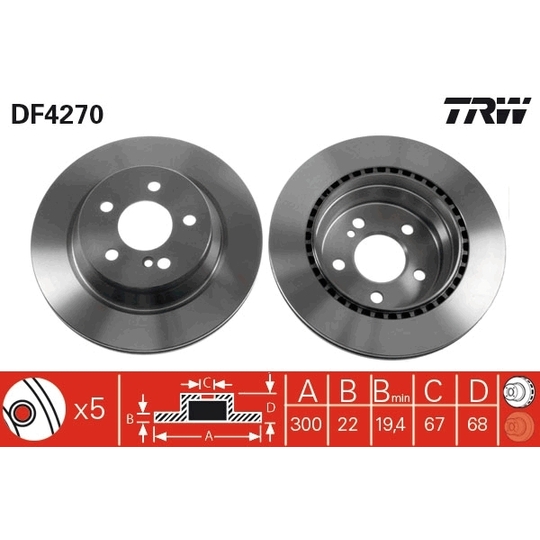 DF4270 - Brake Disc 