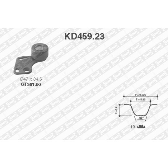 KD459.23 - Timing Belt Set 