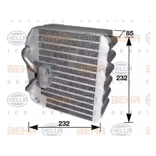 8FV 351 210-371 - Höyrystin, ilmastointilaite 