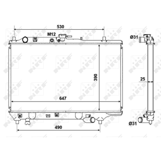 53310 - Radiator, engine cooling 