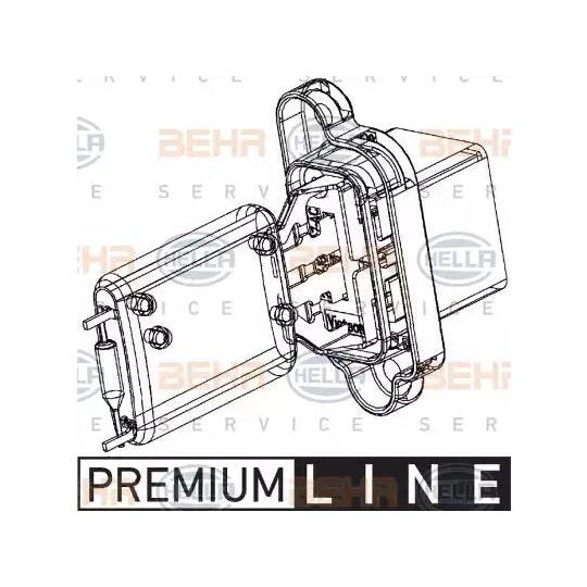 9ML 351 332-361 - Resistor, interior blower 