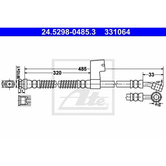 24.5298-0485.3 - Brake Hose 